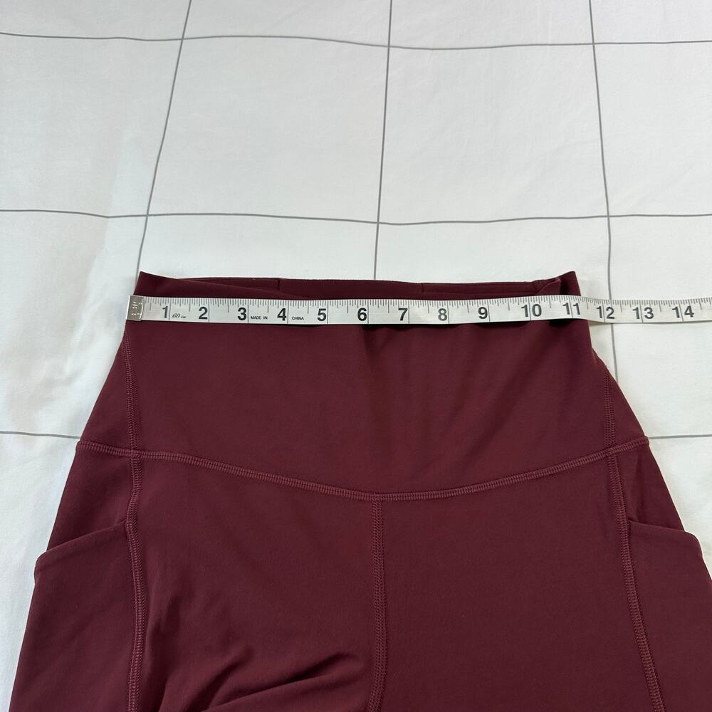 Lululemon Leggings Womens 6 Align High Rise Pockets 25" Red Merlot Yoga Pilates - Picture 9 of 12
